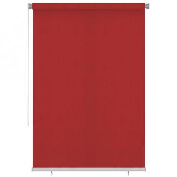 Cortina de rodillos para exterior HDPE rojo 160x230 cm