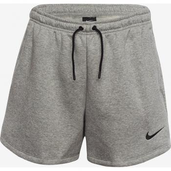 Pantalón corto NIKE W NK FLC PARK20 SHORT CW6963 063 Gris, shorts para mujer, color gris oscuro, tejido de felpa suave, diseño cómodo y ligero, ideal para actividades deportivas y uso diario