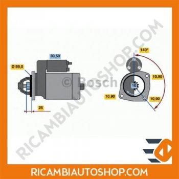 Motor de Arranque Bosch 986017880 - Tipo: Motor de arranque; Marca: Bosch; Número de pieza: 0 986 017 880