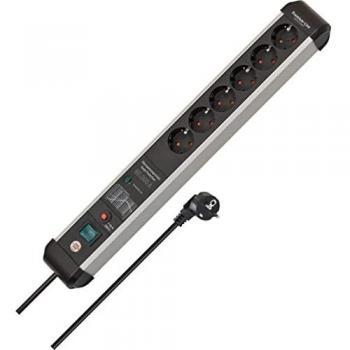 Brennenstuhl Premium-Protect-Line regleta enchufes de 6 Tomas con protección contra sobretensiones de 60.000 A