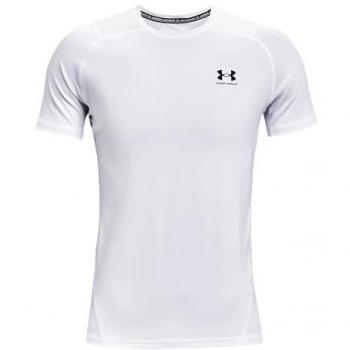 Camiseta de manga corta Under Armour HeatGear® Fitted para hombre color blanco, talla XXL