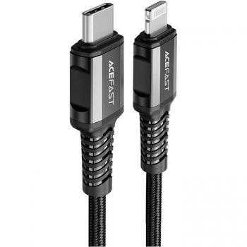 Cable USB-C a Lightning Acefast C1-01 MFi 30W 3A 1.2m Negro