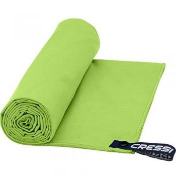 Cressi Microfibre Fast Drying Beach Toalla de Sport y de Playa, Unisex Adulto, Verde, 160 x 80 cm