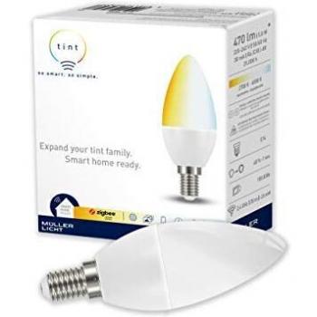 Bombilla LED inteligente E14 6W (40W) 470lm 2700-6500K regulable ZigBee