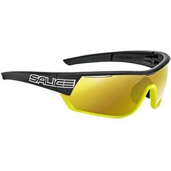Salice 016 RW Black Yellow Men's Sunglasses Size 134