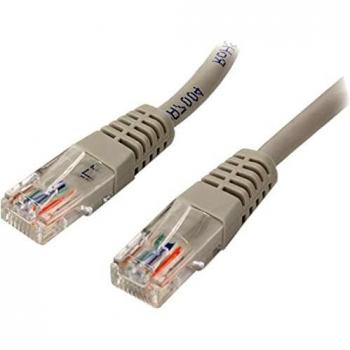 StarTech.com Cat5e Ethernet Cable, 7 ft, Grey, Patch Cable, Molded Cat5e Cable, Short Network Cable, Ethernet Cord, Cat5e Cable, 7 ft