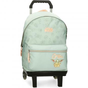 Mochila escolar Grogu con porta tablet y carro