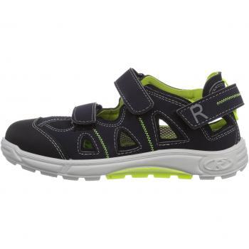 Ricosta Bizz - Sandalias de vestir de material sintético para niño, color negro, talla 34