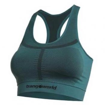 Sujetador deportivo Trangoworld Galar verde oscuro L mujer