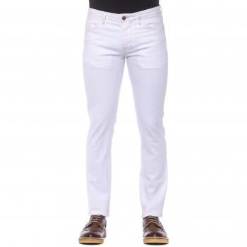 PT Torino White Cotton Jeans & Pant - W35