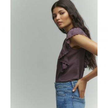 Camiseta de mujer sin mangas con bordados Tintoretto