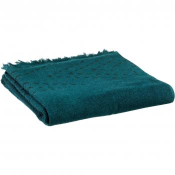 Toalla y guante de baño Vivaraise JULIA azul 70x140 cm