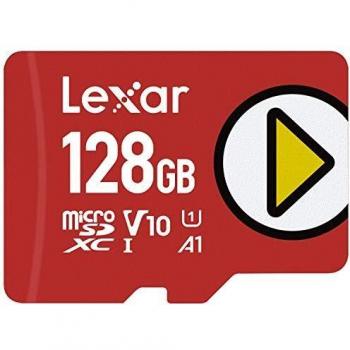 Tarjeta Lexar Play 128GB microSDXC UHS-I, hasta 150MB/s de Lectura