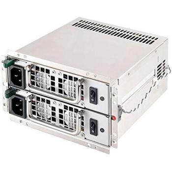 SilverStone SST-GM400-S - Serie Gemini, 2 x 400W 80 Plus Plata PS/2 PC Fuente de alimentación, Ventilador dual de 40mm