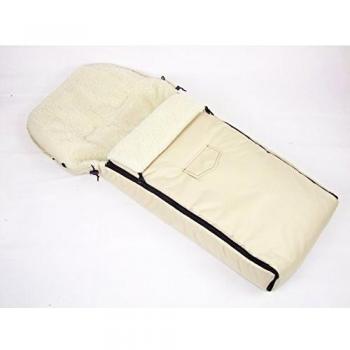 Babys-Dreams – Saco de invierno beige 108 cm para cochecito lana de cordero lana de cordero nuevo Saco de invierno lana Saco