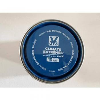 Pintura Exterior para Hierro Brillante Azul Bretaña 0,5 l Extreme Climats® V33
