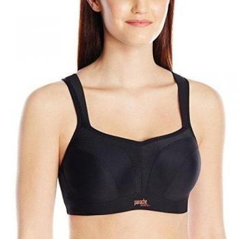 Black Sport Bra with Underwire Panache Sport