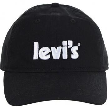 Gorra infantil negra con dibujo frontal Levi's