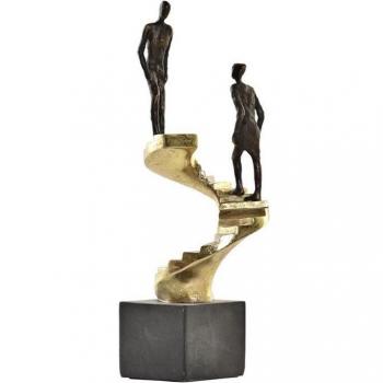 Escultura decorativa de resina con forma de escalera y personas, estilo moderno - Figura resina escalera personas
