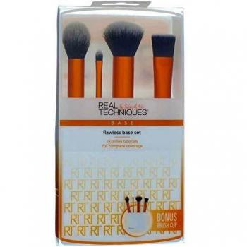 REAL TECHNIQUES Flawless Base - Set de 4 brochas para maquillaje