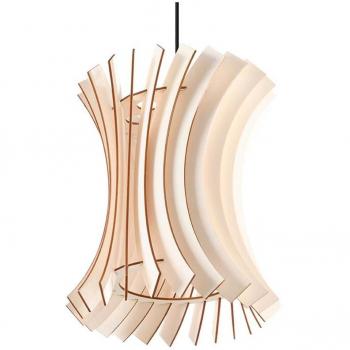 Lámpara Colgante Oriana de Madera Natural E27 para 1 Bombilla con Longitud de Suspensión de 107cm