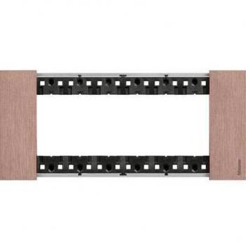 Placca Bticino Living Now 6 Módulos Color Cobre KA4806ZM
