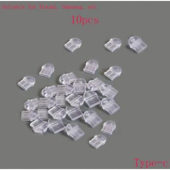 Auricular Original para Móvil con Enchufe Antipolvo y Cola de Pez con Diamantes de Imitación, Compatible con Apple y Android, Conector Tipo C