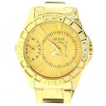 Guess Watches Chrome Mens Analogue Quartz Watch with Stainless Steel Bracelet W1298G1