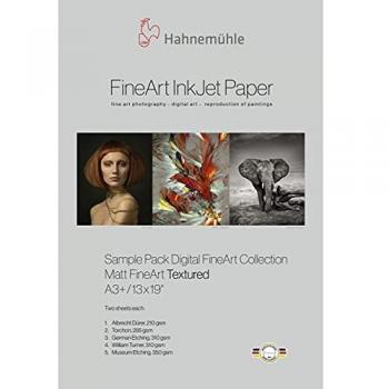 Hahnemühle A3+ Matt FineArt Textured Inkjet Paper Sample Pack (10 Sheets)