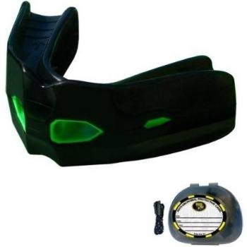 Brain Pad - Protector para Deportes de Combate, Modelo de Entrenamiento táctico, Negro/Verde
