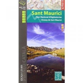 Sant Maurici, mapa excursionista. Escala 1:25.000. Castellano, catalán, inglés. Alpina Editorial.