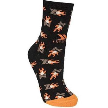 Trespass Flame Novelty, Calcetines Mujer, Nero, Uk 3/9