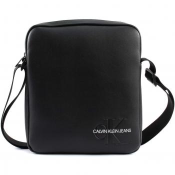 Calvin Klein - Smooth Monogram Flatpack, Organizadores de bolso Hombre, Negro