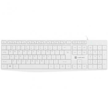 Teclado Natec Nautilus US Slim Blanco NKL-1951