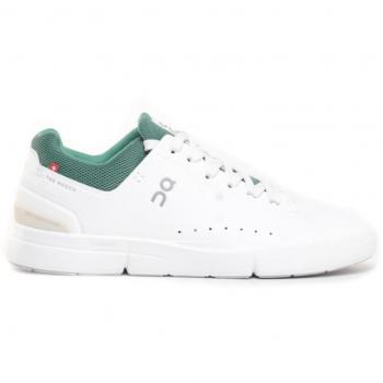 On The Roger Advantage Men's Low-Top Sneakers - White Green Textile