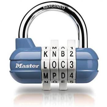 Master Lock 1534EURD Candado con Combinación, Color aleatorio, 5,9 x 6,4 x 2,6 cm