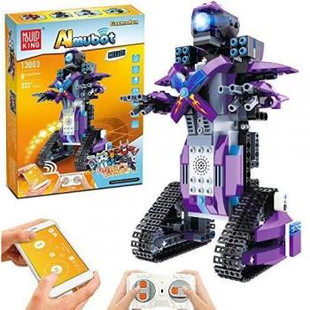 Kit de Juguetes Stem de 333 Piezas, Juego de Robots Educativos de Control Remoto para Niños, para Niños y Niñas de 8 años en Adelante, Robótica Recargable DIY Construye Kits de Aprendizaje