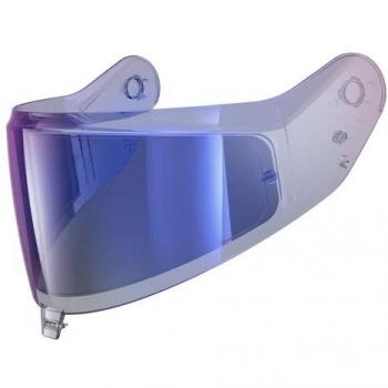 Visera Iridium Azul Shark VZ400 para Casco SKWAL i3 / D-SKWAL 3 / Ridill 2 - Pantalla Antiarañazos y Preparada para Pinlock