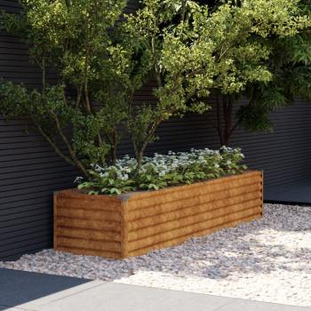 Corten Steel Garden Raised Bed 194x50x36 cm