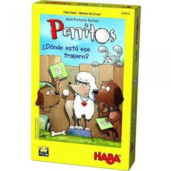 HABA- Juego de Mesa, Perritos, Multicolor