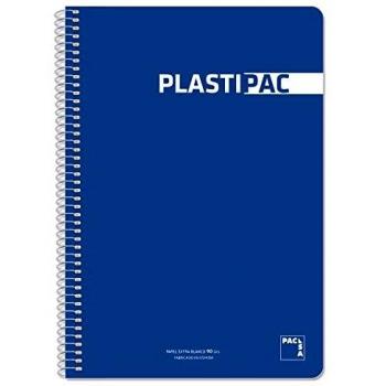 Bloc folio cuadrícula 4x4 Plastipac 80hj 90gr azul oscuro