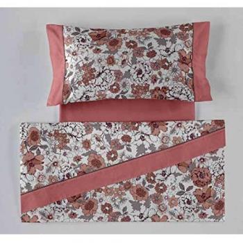 ES-Tela - Juego de sábanas Estampadas Erica Color Malva