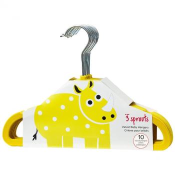 3 Sprouts Rino - Set de perchas, unisex
