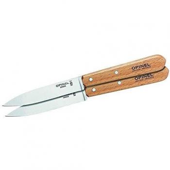Set de 2 cuchillos de cocina Opinel N°112 con mango de haya y acero inoxidable