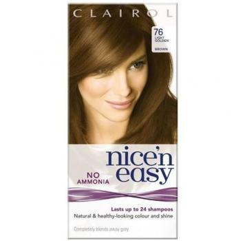 Clairol Nice'n Easy Semi-Permanent Hair Dye No Ammonia 76 Light Golden Brown