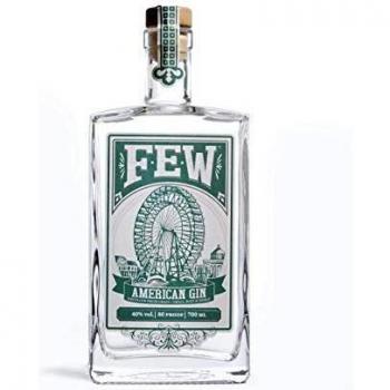 Few American Gin - Ginebra artesanal de EE. UU., destilada en pequeños lotes, con un perfil de sabor equilibrado que combina enebro, especias y cítricos, embotellada a 47% AB