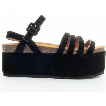 Sandalias de Mujer Montevita Andalita9 Black - Sandalia de plataforma, color negro, diseño elegante, comodidad y soporte para el pie