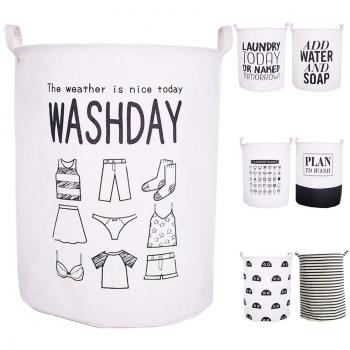 CAM2 Cesto para la Colada Plegable Texto en inglés, 45 x 45 x 55 cm
