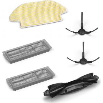 Juego de Accesorios Karcher para Robot Aspirador RCV 3 - Incluye Cepillo Principal, Paño de Limpieza, 2 Cepillos Laterales y 2 Filtros