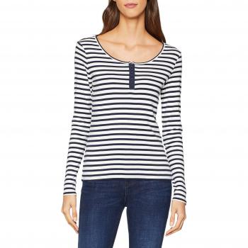 edc by Esprit 108cc1k002, Camisa Manga Larga para Mujer, Azul